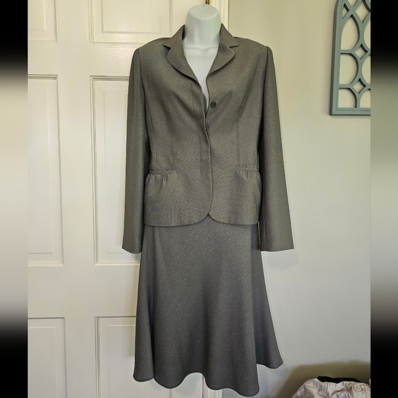 mastina Jackets & Blazers - Mastina Gray Blazer and Skirt Set